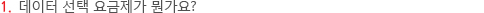 1.데이터 선택 요금제가 뭔가요?